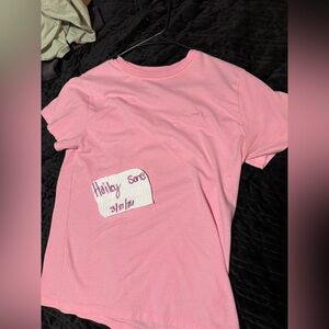 WOMENS SMALL PINK CHAMPION SHIRT